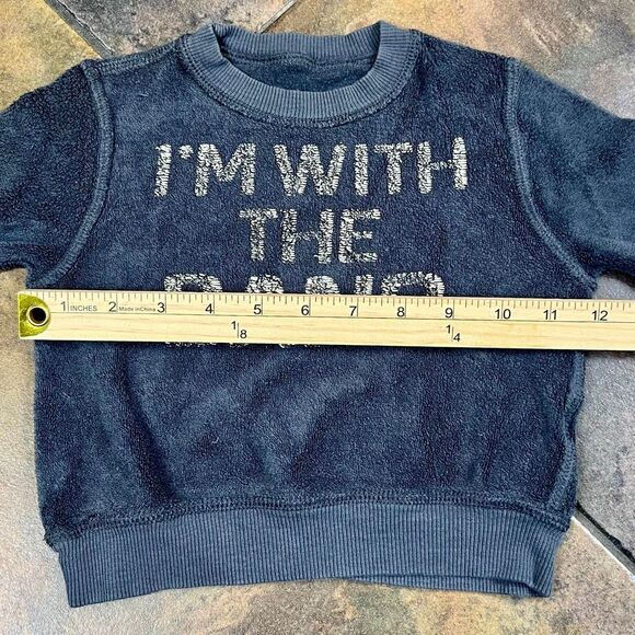 Boy’s Reversible I Am With The Band Sweatshirt 18-24 M - Picture 5 of 8